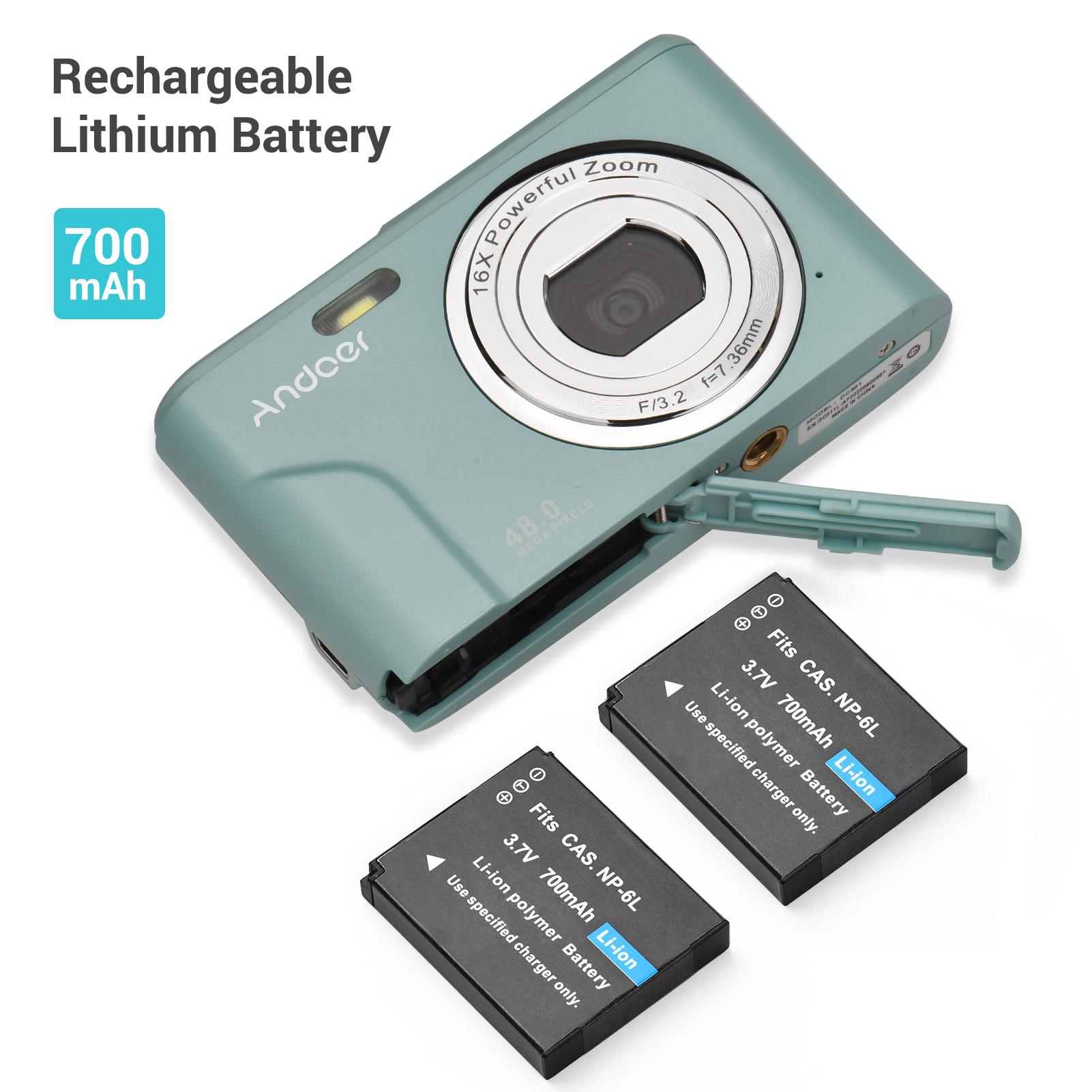 Digital Camera 48MP 1080P 2.4in 16X Zoom Autofocu Smart Detection Portable Video Camera зелений
Digital Camera 48MP 1080P 2.4in 16X Zoom Autofocu Smart Detection Portable Video Camera зелений