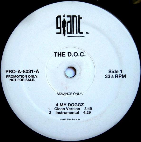 12inch Record D.O.C. - 4 My Doggz PROA8031A Giant Records 1995 US Rap & Hip-Hop/R&B Used
12inch Record D.O.C. - 4 My Doggz PROA8031A Giant Records 1995 US Rap & Hip-Hop/R&B Used