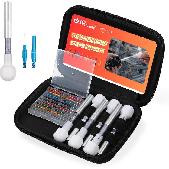 JRready ST5240-HT250 Набір інструментів для перевірки роз ємів, 16 шт. Контактні гнізда та штифтові тестові наконечники, Інструмент для роботи з електричними системами, Знімний 6PCS Retention Tester+8Pa
JRready ST5240-HT250 Набір інструментів для перевірки роз ємів, 16 шт. Контактні гнізда та штифтові тестові наконечники, Інструмент для роботи з електричними системами, Знімний 6PCS Retention Tester+8Pa