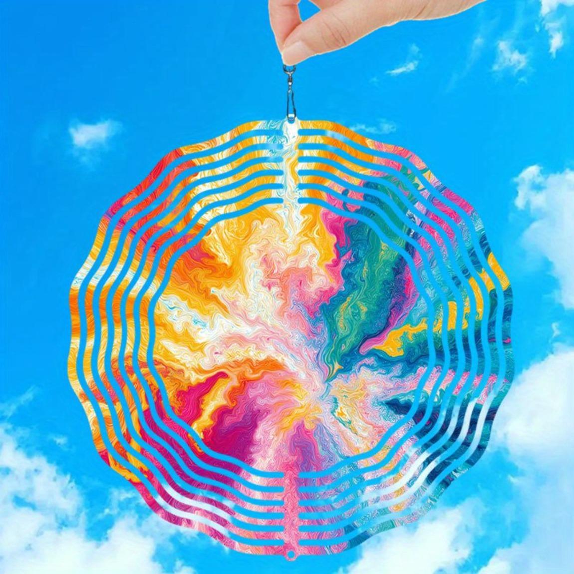 Handcrafted Metal Windmill Spinner - Elegant Openwork Design with Vibrant Tie-Dye Patterns, 3D Chiming Garden Decor for Outdoor Spaces 01A
Handcrafted Metal Windmill Spinner - Elegant Openwork Design with Vibrant Tie-Dye Patterns, 3D Chiming Garden Decor for Outdoor Spaces 01A