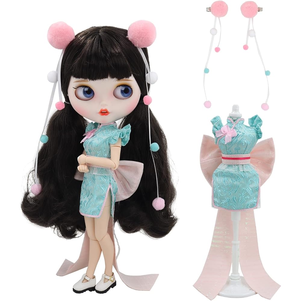 ICY Fortune Days Doll Clothing Set for 1/6 Scale Dolls, Includes Dress and Accessories for Blythe, Obitsu, Licca, Pullip Dolls
ICY Fortune Days Doll Clothing Set for 1/6 Scale Dolls, Includes Dress and Accessories for Blythe, Obitsu, Licca, Pullip Dolls