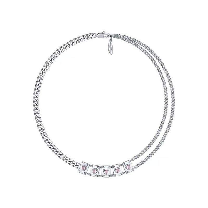 Love pink zircon necklace sweet cool style design ins versatile pendant pendant square brand collarbone chain
Love pink zircon necklace sweet cool style design ins versatile pendant pendant square brand collarbone chain