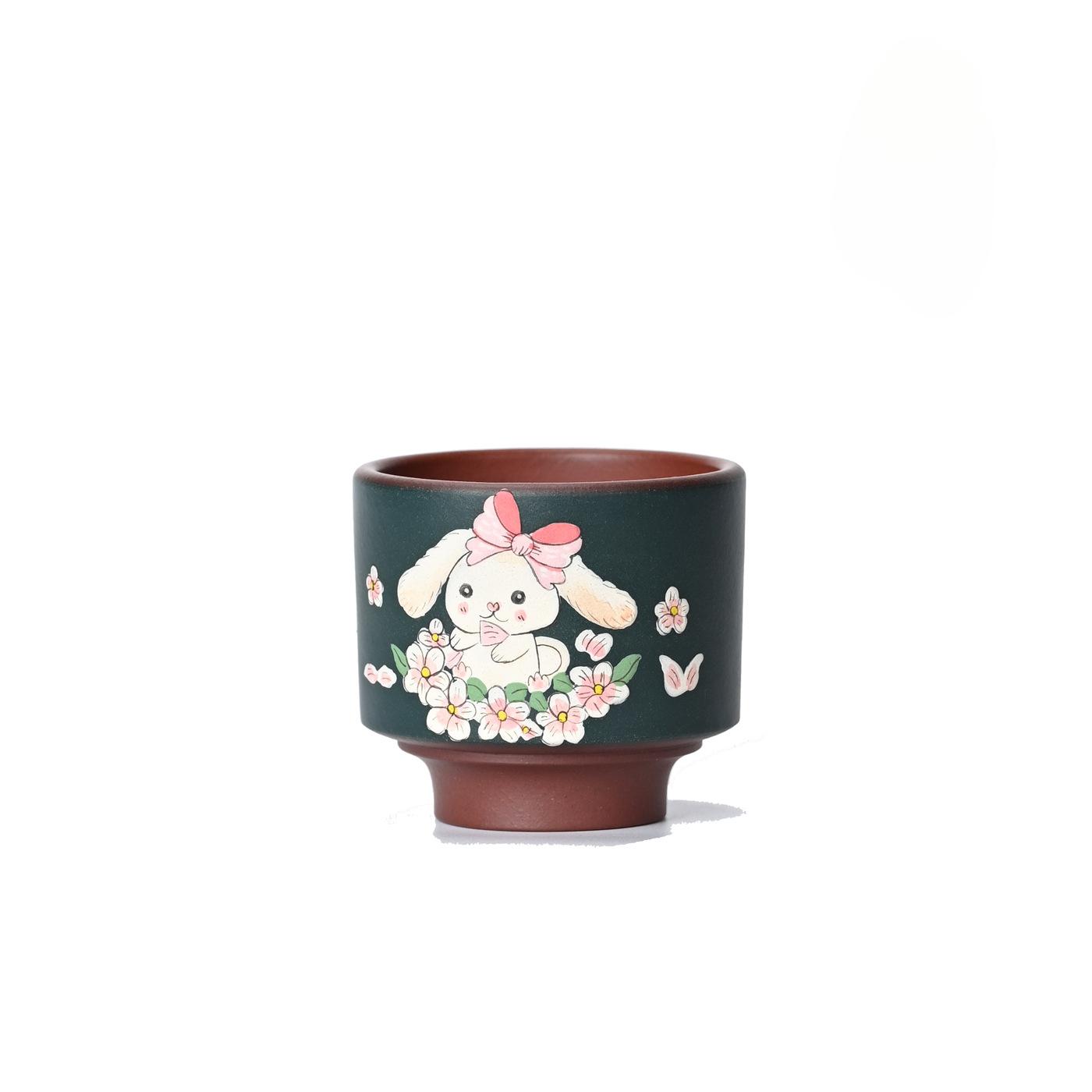 150ml Green Clay Hand-painted Rabbits Teacup Vintage Tea Bowl Jug Tea-tasting Meditation Cup Jianzhan Master Cups Tea Ceremony As Your Choose
150ml Green Clay Hand-painted Rabbits Teacup Vintage Tea Bowl Jug Tea-tasting Meditation Cup Jianzhan Master Cups Tea Ceremony As Your Choose
