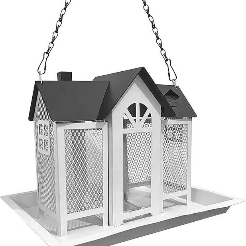 Outdoor Hanging Bird Feeder Iron Rain/Wind-Proof Bird Feeder Outside Garden Yard Large-Capacity Birds Food Feeders Pet Supplies білий
Outdoor Hanging Bird Feeder Iron Rain/Wind-Proof Bird Feeder Outside Garden Yard Large-Capacity Birds Food Feeders Pet Supplies білий