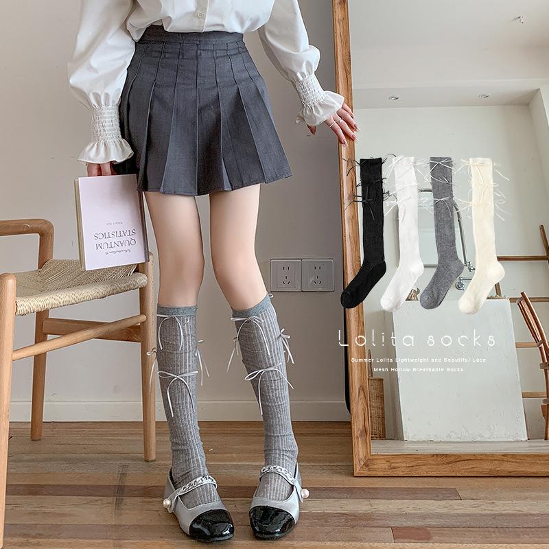 Summer Thin Bow Ballet-style Long Cotton Socks, White Pile Socks, Spring and Autumn Calf Socks 1 pair бежевий
Summer Thin Bow Ballet-style Long Cotton Socks, White Pile Socks, Spring and Autumn Calf Socks 1 pair бежевий