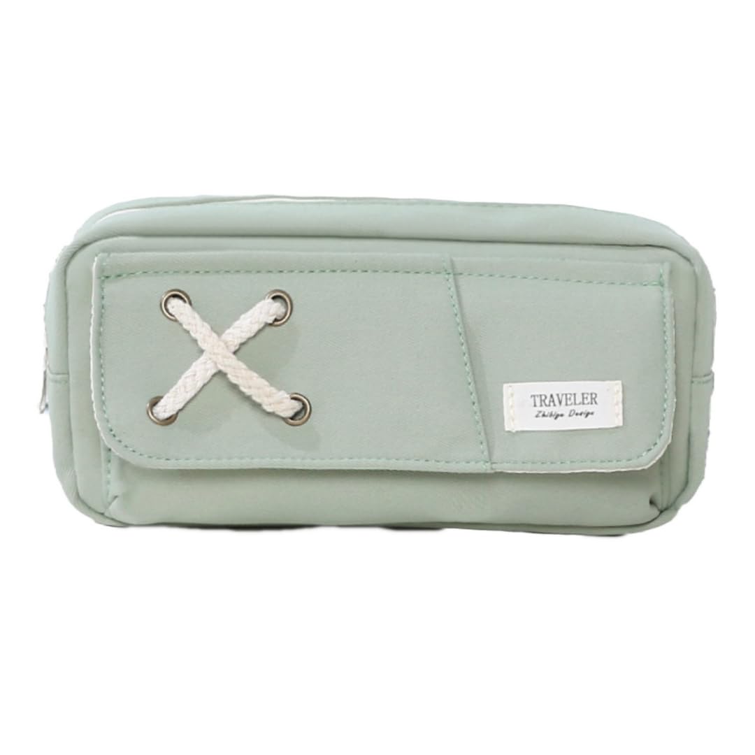 Pencil case, pen case, Korean stationery, large capacity, simple, junior high school students, high school students, girls, multiple storage, green
Pencil case, pen case, Korean stationery, large capacity, simple, junior high school students, high school students, girls, multiple storage, green