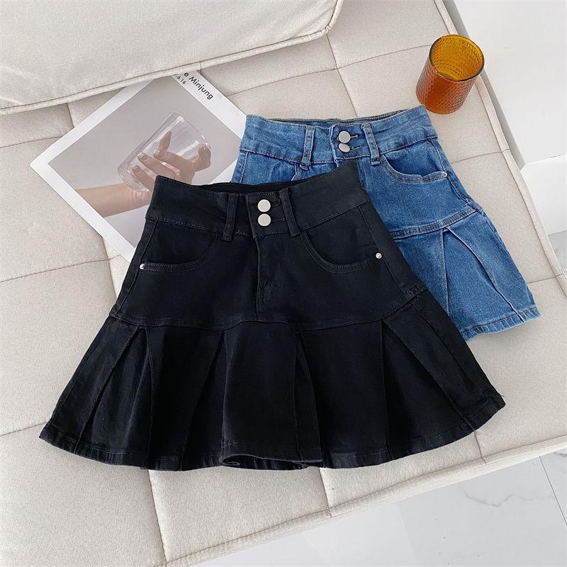 Black versatile high-waisted denim short skirt women s skirt new design sense niche a-word pleated hip skirt XS
Black versatile high-waisted denim short skirt women s skirt new design sense niche a-word pleated hip skirt XS