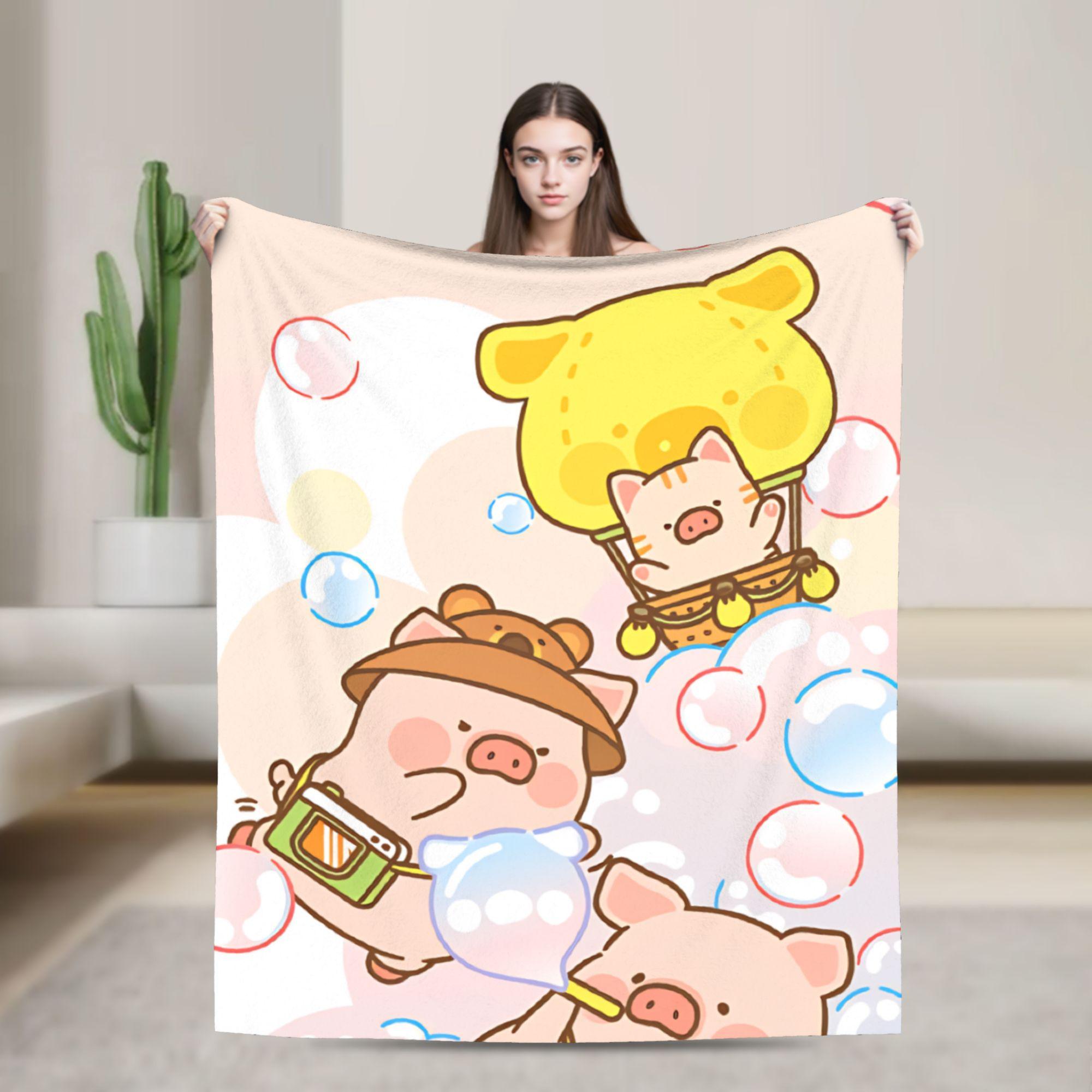 L-Lulu Pig Warm Blanket Kids Adult Plush Throw Blanket Aesthetic Home Decor Flannel Bedspread Sofa Bed Cover 75x90cm
L-Lulu Pig Warm Blanket Kids Adult Plush Throw Blanket Aesthetic Home Decor Flannel Bedspread Sofa Bed Cover 75x90cm