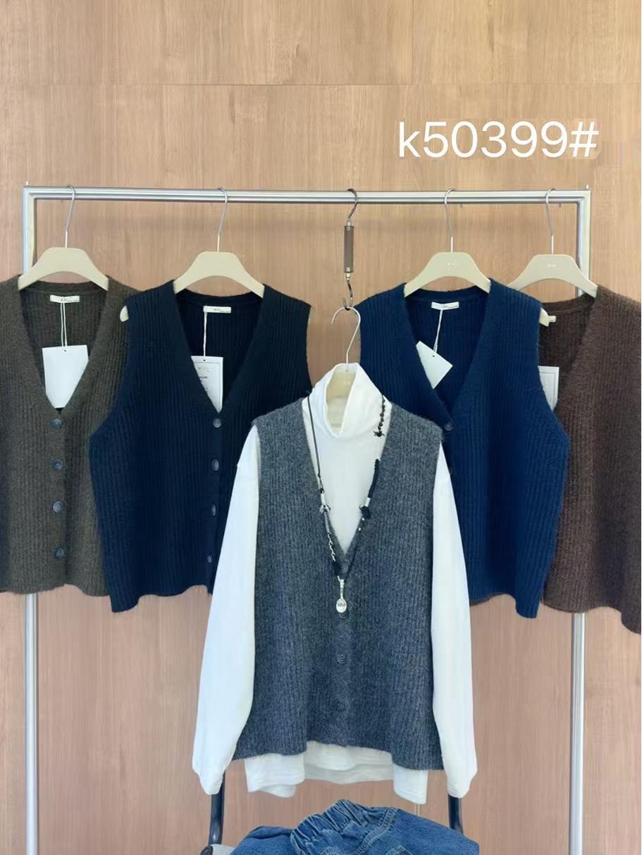 Makuqie 50399 Winter Korean Plus Size Loose Layered V-Neck Knitted Cardigan Vest One Size чорний
Makuqie 50399 Winter Korean Plus Size Loose Layered V-Neck Knitted Cardigan Vest One Size чорний