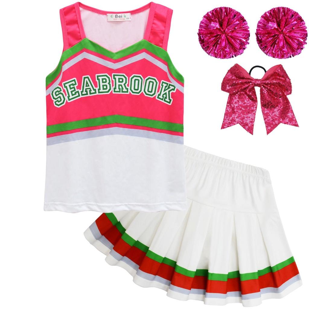 Zombies Kids 3 Cheerleader Cosplay Costume Girls Dress Halloween Outfit Gift PinkWhite,130
Zombies Kids 3 Cheerleader Cosplay Costume Girls Dress Halloween Outfit Gift PinkWhite,130