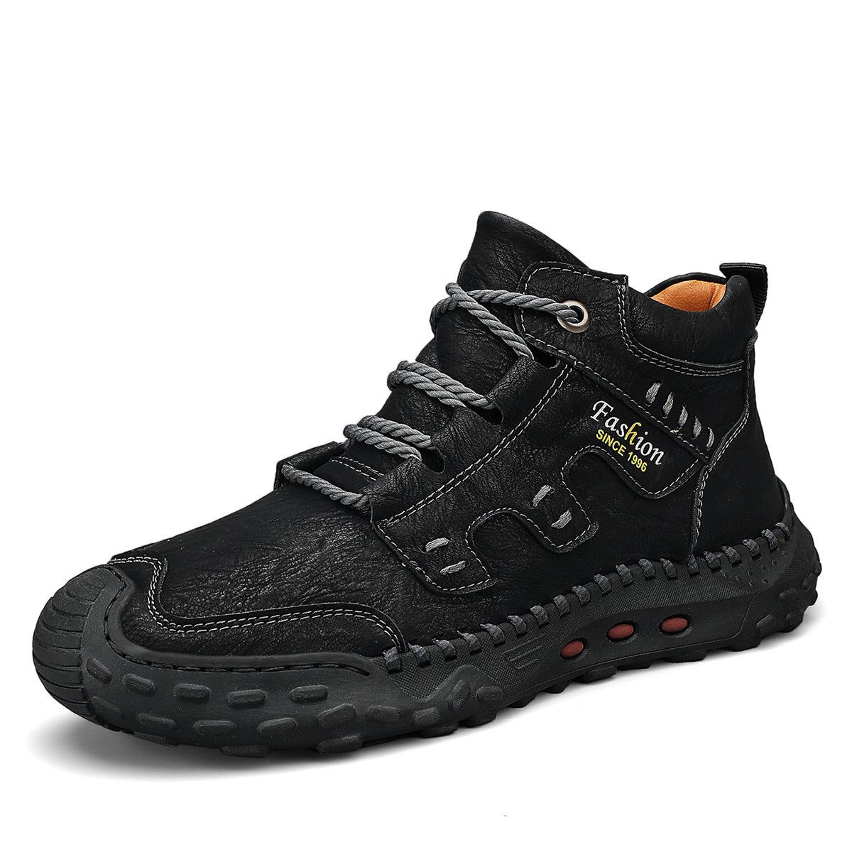Cotton shoes men s new winter warm soft sole lace up men s workwear boots fashionable and versatile anti slip boots 48 чорний
Cotton shoes men s new winter warm soft sole lace up men s workwear boots fashionable and versatile anti slip boots 48 чорний