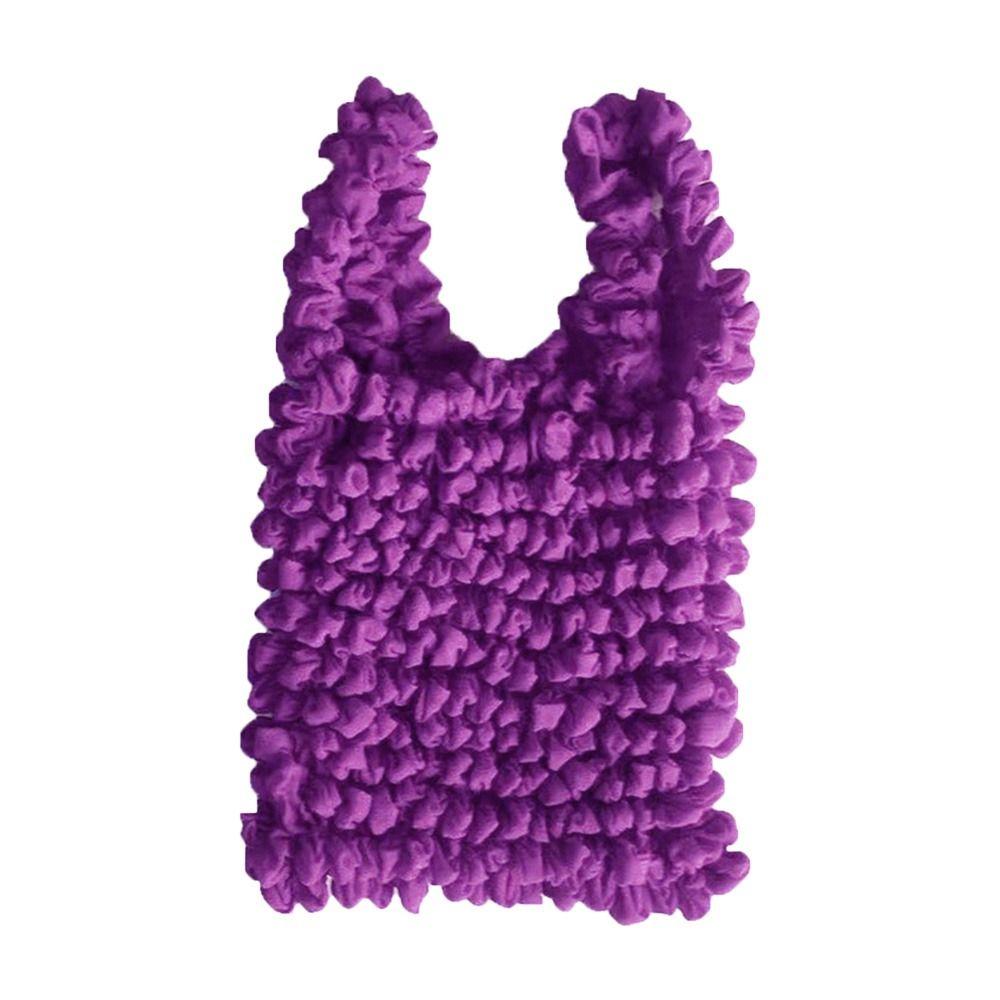 Fold Elastic Bubble Bag Retro Expansion Large Capacity Pleated Handbags Multi Purpose Shopping Tote Women Female темно-фіолетовий колір
Fold Elastic Bubble Bag Retro Expansion Large Capacity Pleated Handbags Multi Purpose Shopping Tote Women Female темно-фіолетовий колір