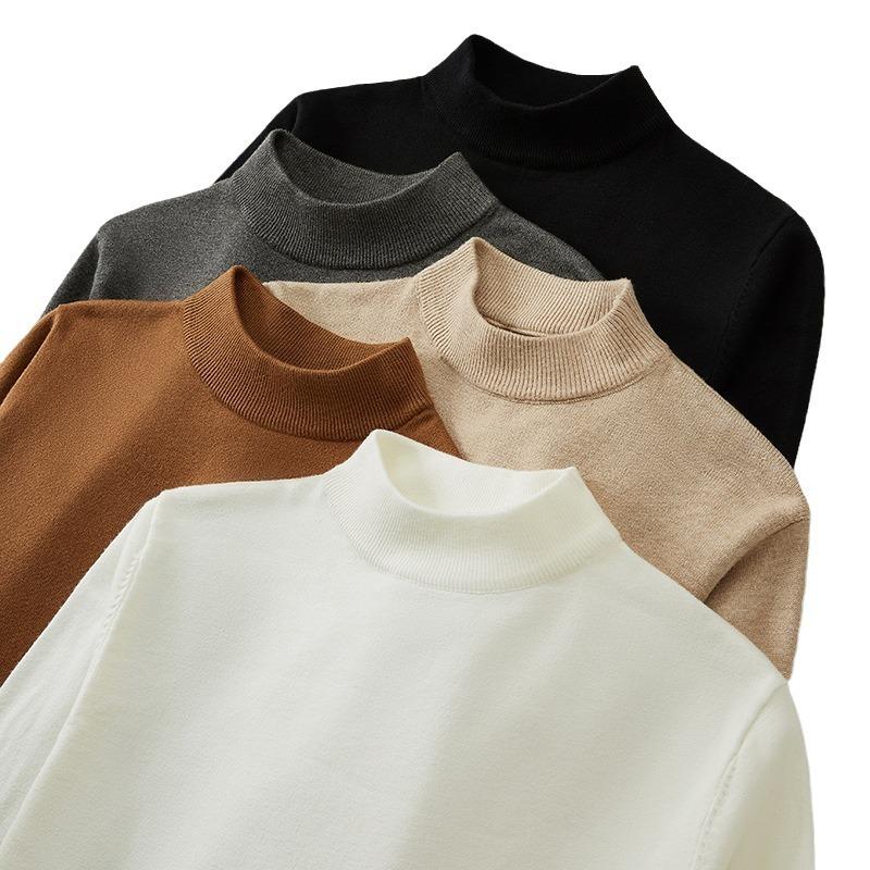 2024 Spring And Autumn Winter New Round Neck Solid Color Interior Bottom Shirt Half High Neck Business Casual Knitted Sweater For Men 4XL
2024 Spring And Autumn Winter New Round Neck Solid Color Interior Bottom Shirt Half High Neck Business Casual Knitted Sweater For Men 4XL