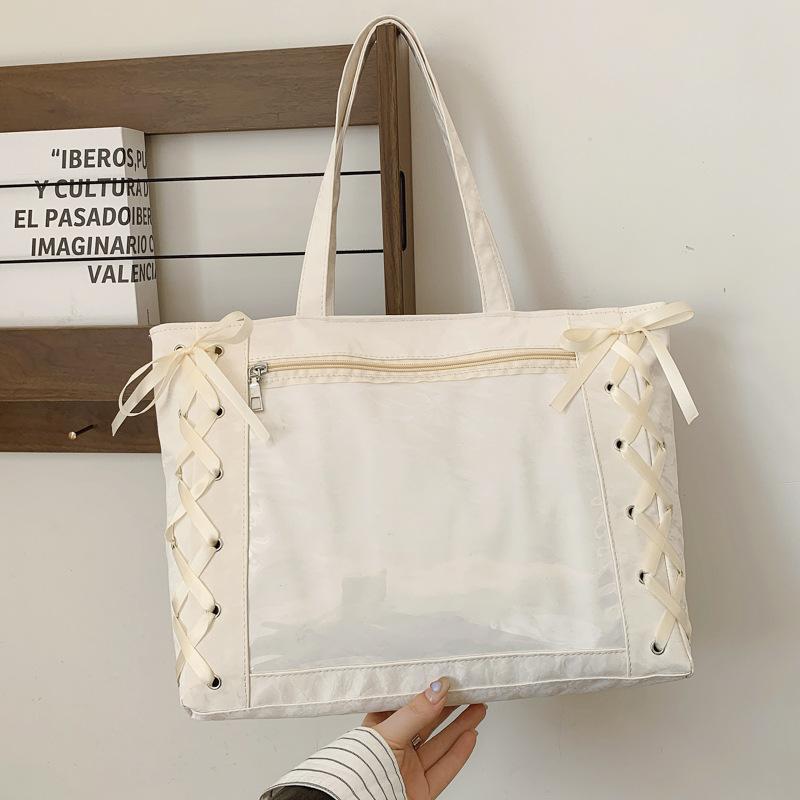 Beautiful casual simple sweet shoulder bag large capacity portable tote bag solid color transparent niche design armpit bag
Beautiful casual simple sweet shoulder bag large capacity portable tote bag solid color transparent niche design armpit bag