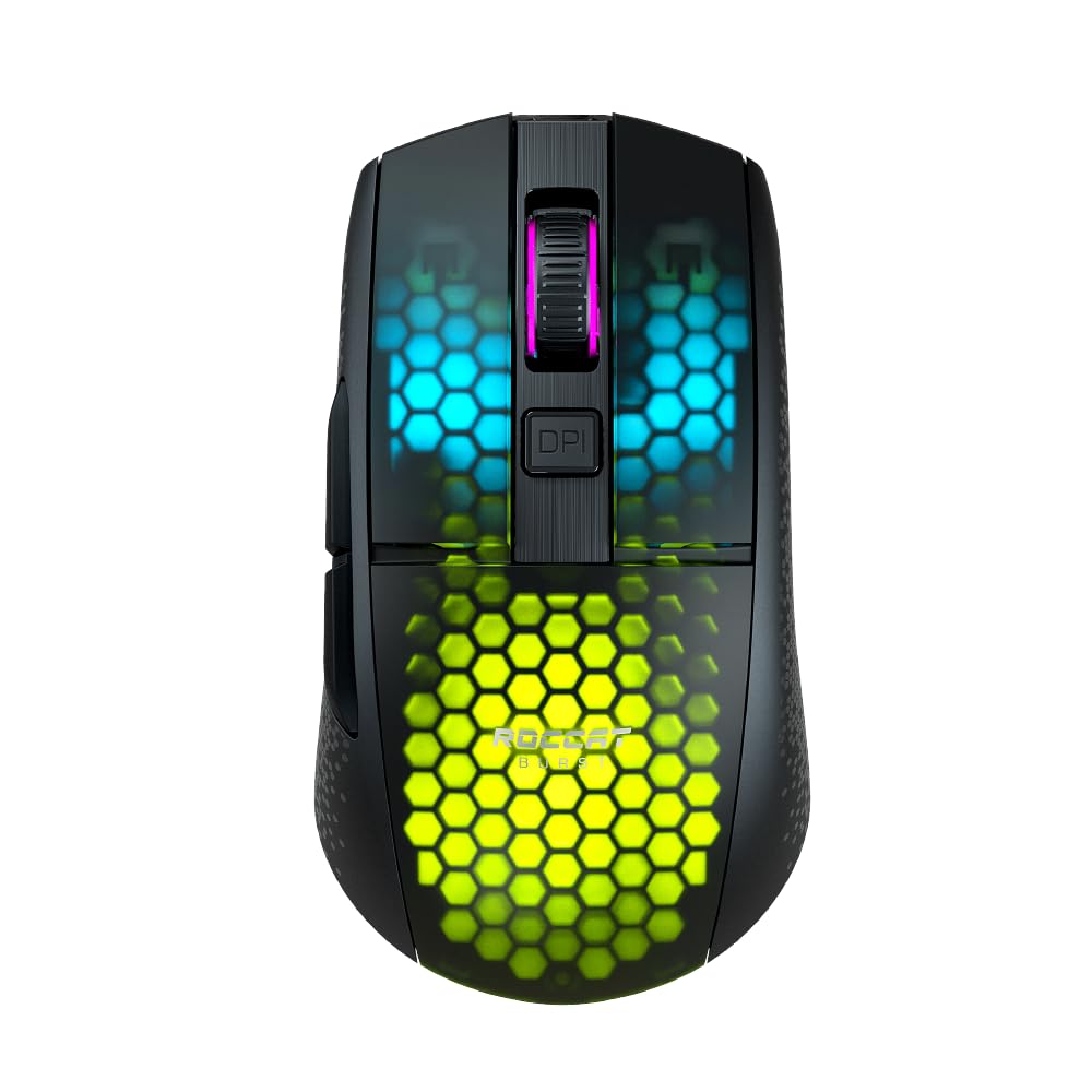 ROCCAT Gaming Mouse Burst Pro Air Wireless German Design 2.4GHz/Bluetooth Black/Black Optical/19K/Optical Switch/Side Button/Lightweight
ROCCAT Gaming Mouse Burst Pro Air Wireless German Design 2.4GHz/Bluetooth Black/Black Optical/19K/Optical Switch/Side Button/Lightweight