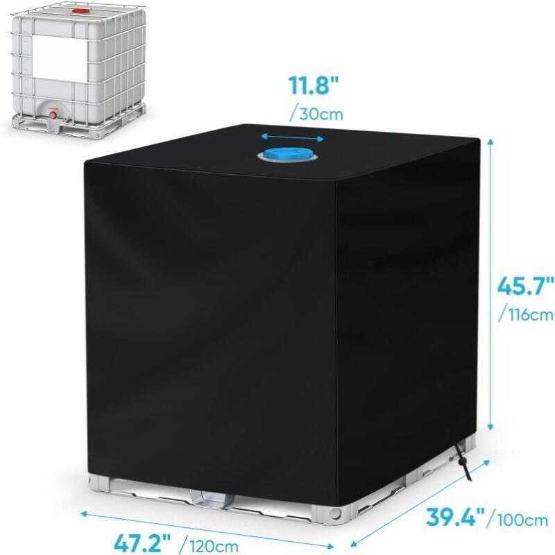 210D Чехол для резервуара для воды 1000 л Наружный чехол для IBC-тонны Водонепроницаемый Пылезащитный Изоляционный Чехол для заводского бака 120X100X116cm
210D Чехол для резервуара для воды 1000 л Наружный чехол для IBC-тонны Водонепроницаемый Пылезащитный Изоляционный Чехол для заводского бака 120X100X116cm