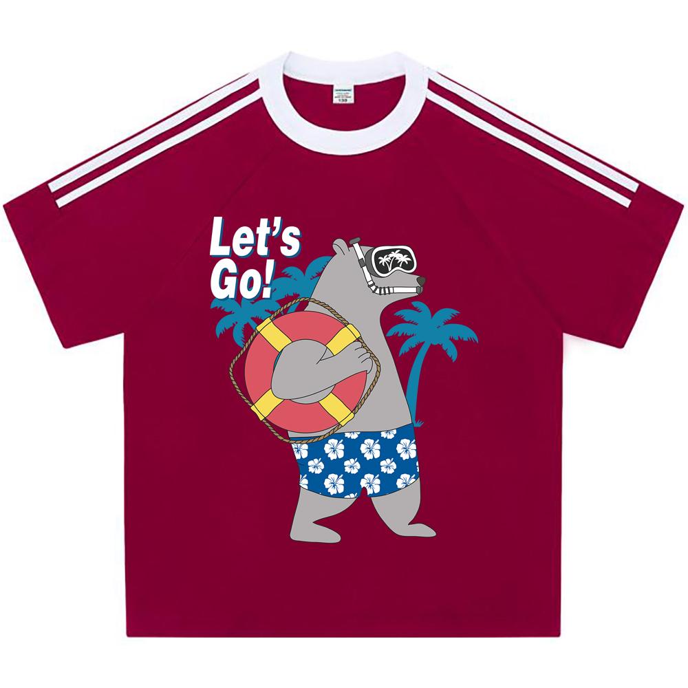 Kids 100% Cotton T-shirts Boys And Girls 200 GSM Cotton Tees cool bear going to the beach Cartoon Print Child Tshirts 110 абрикосовый
Kids 100% Cotton T-shirts Boys And Girls 200 GSM Cotton Tees cool bear going to the beach Cartoon Print Child Tshirts 110 абрикосовый