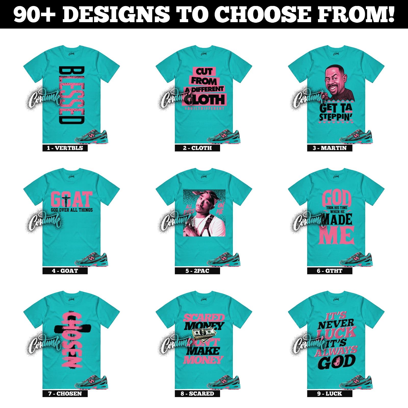 740 V2 Cyber Jade Black Pink South Beach Aqua Teal Sneaker T Shirt to Match M
740 V2 Cyber Jade Black Pink South Beach Aqua Teal Sneaker T Shirt to Match M