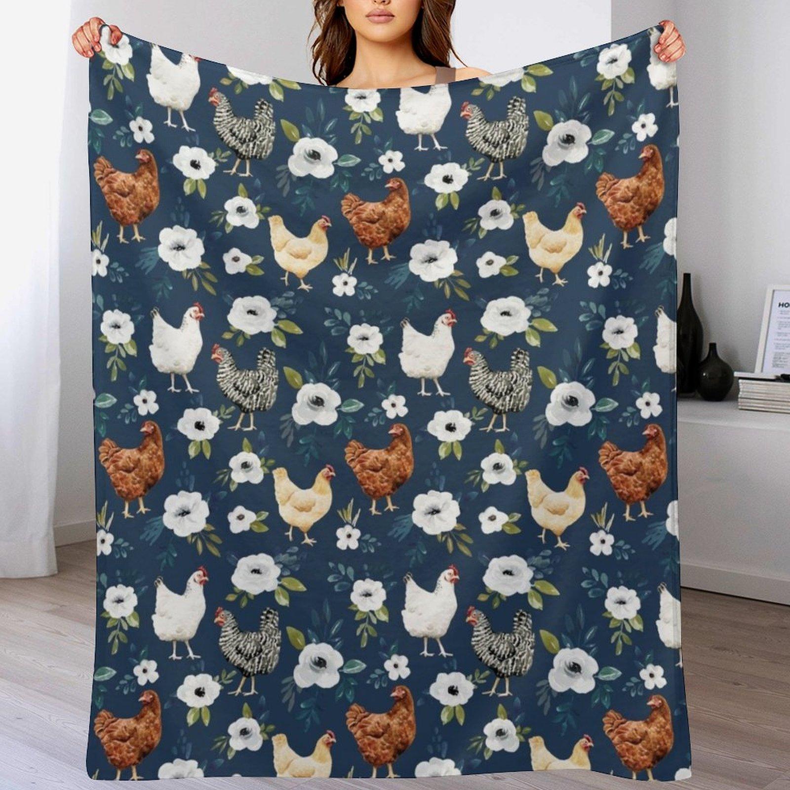 Watercolor Chicken Floral Farm Animals Country Chic Chickens Throw Blanket Luxurious Soft Blanket Holiday Gift for Family 102x76cm(40x30in)
Watercolor Chicken Floral Farm Animals Country Chic Chickens Throw Blanket Luxurious Soft Blanket Holiday Gift for Family 102x76cm(40x30in)