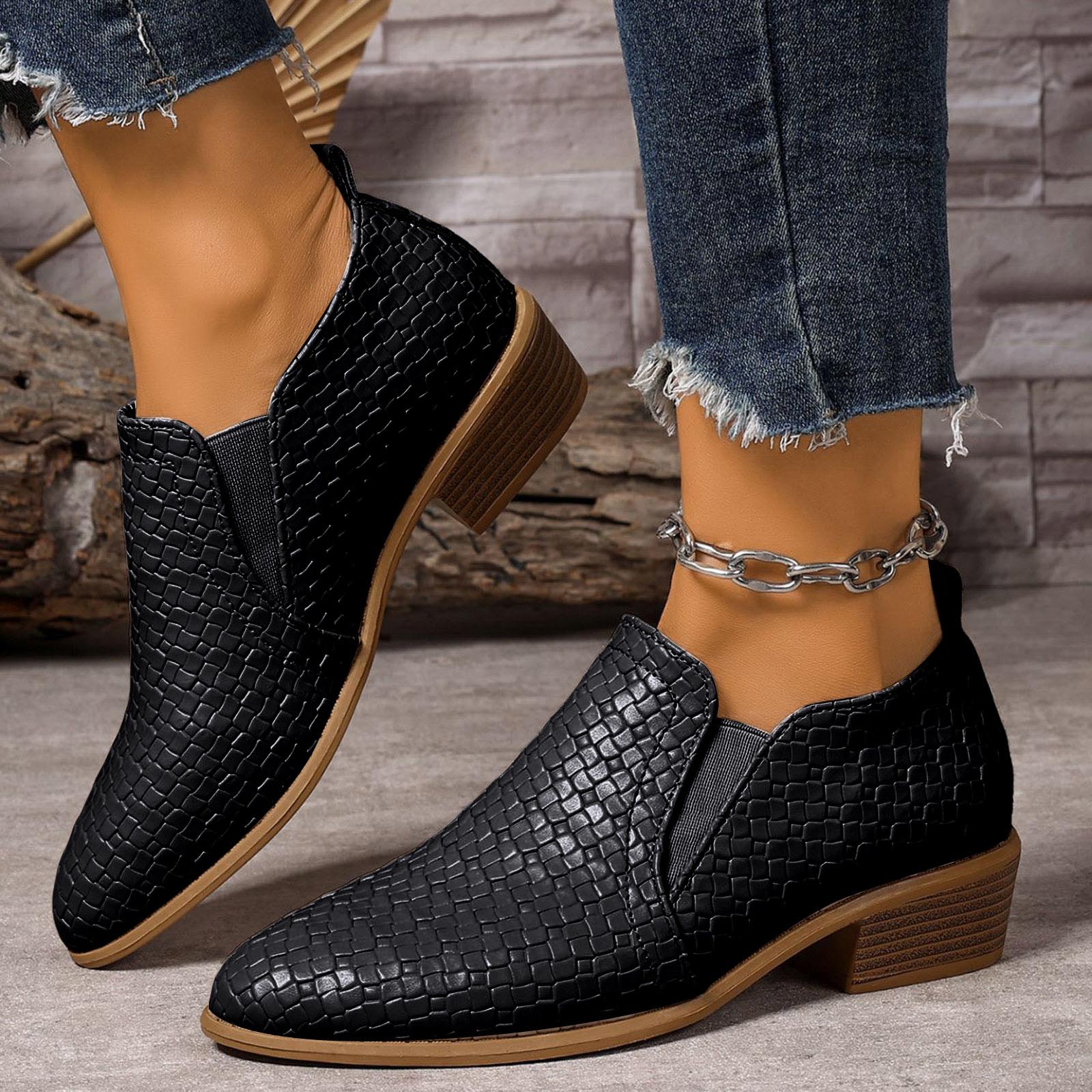 New Boot Women S British Polished Leather Shoes Business Formal And Casual Slip Ankle Boots With Pointed Toes Comfortable Boots 43 чорний
New Boot Women S British Polished Leather Shoes Business Formal And Casual Slip Ankle Boots With Pointed Toes Comfortable Boots 43 чорний