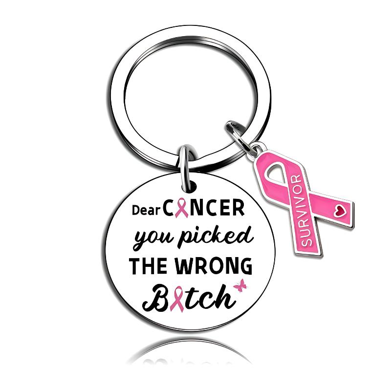 Pink Ribbon Charm Keyrings Breast Cancer Awareness Hope Keychain Accessory Cancer Foundation Gifts
Pink Ribbon Charm Keyrings Breast Cancer Awareness Hope Keychain Accessory Cancer Foundation Gifts