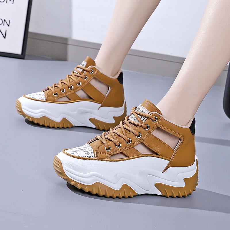 Женские элегантные дышащие туфли с перфорацией, летние роскошные женские сандалии, уличный стиль, повседневные кроссовки на платформе 35 жёлтый
Женские элегантные дышащие туфли с перфорацией, летние роскошные женские сандалии, уличный стиль, повседневные кроссовки на платформе 35 жёлтый