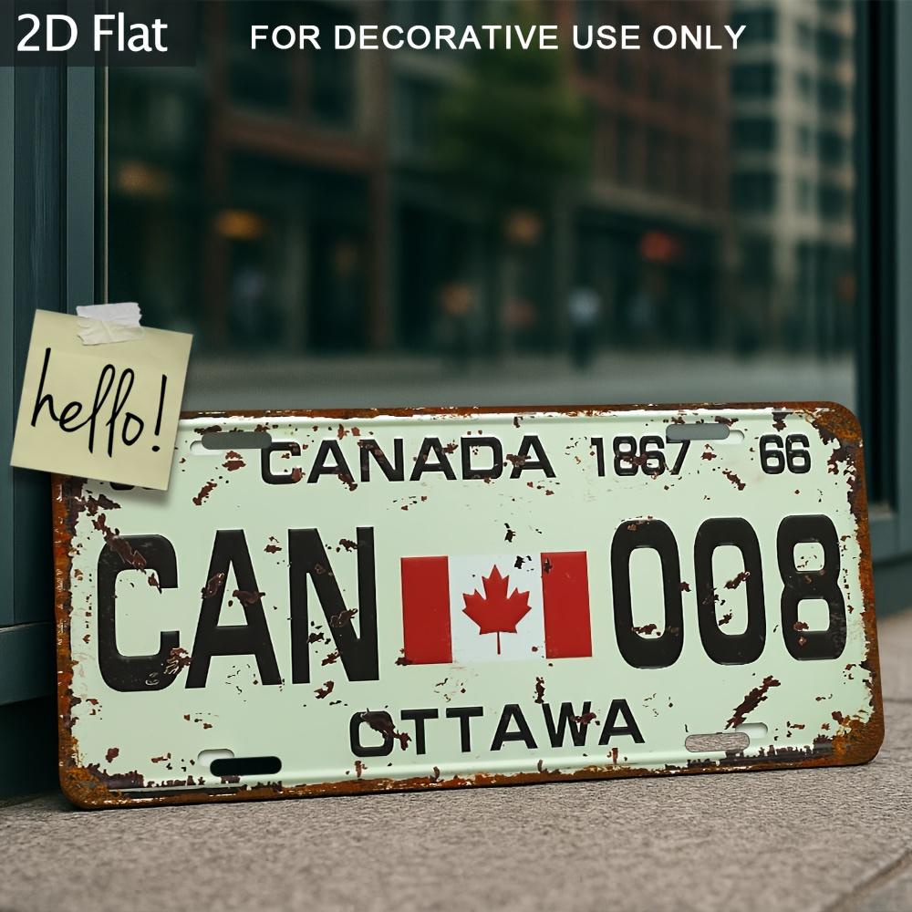 Canada Ottawa CAN Vintage License Plate Style Aluminum Metal Sign Retro Canadian Maple Leaf Souvenir Wall Art Decor for Home 15x30cm(5.9x7.8inch)
Canada Ottawa CAN Vintage License Plate Style Aluminum Metal Sign Retro Canadian Maple Leaf Souvenir Wall Art Decor for Home 15x30cm(5.9x7.8inch)