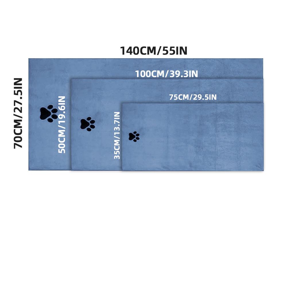 Quick-Dry Water Absorbent Pet Bath Towel - Wear-Resistant, Enlarged, Thickened Superfine Fiber for Cats & Dogs 35x75cm
Quick-Dry Water Absorbent Pet Bath Towel - Wear-Resistant, Enlarged, Thickened Superfine Fiber for Cats & Dogs 35x75cm