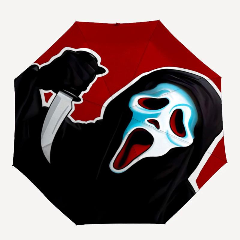 1PC Ghostface Automatic Folding Umbrella - Compact 8-Rib Design, Durable Plastic & Iron, Daily Use F010607
1PC Ghostface Automatic Folding Umbrella - Compact 8-Rib Design, Durable Plastic & Iron, Daily Use F010607