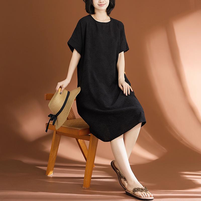 2026 Plus Size Cotton Jacquard Dress - Casual Korean Style for Women Plus Size Universal чорний
2026 Plus Size Cotton Jacquard Dress - Casual Korean Style for Women Plus Size Universal чорний