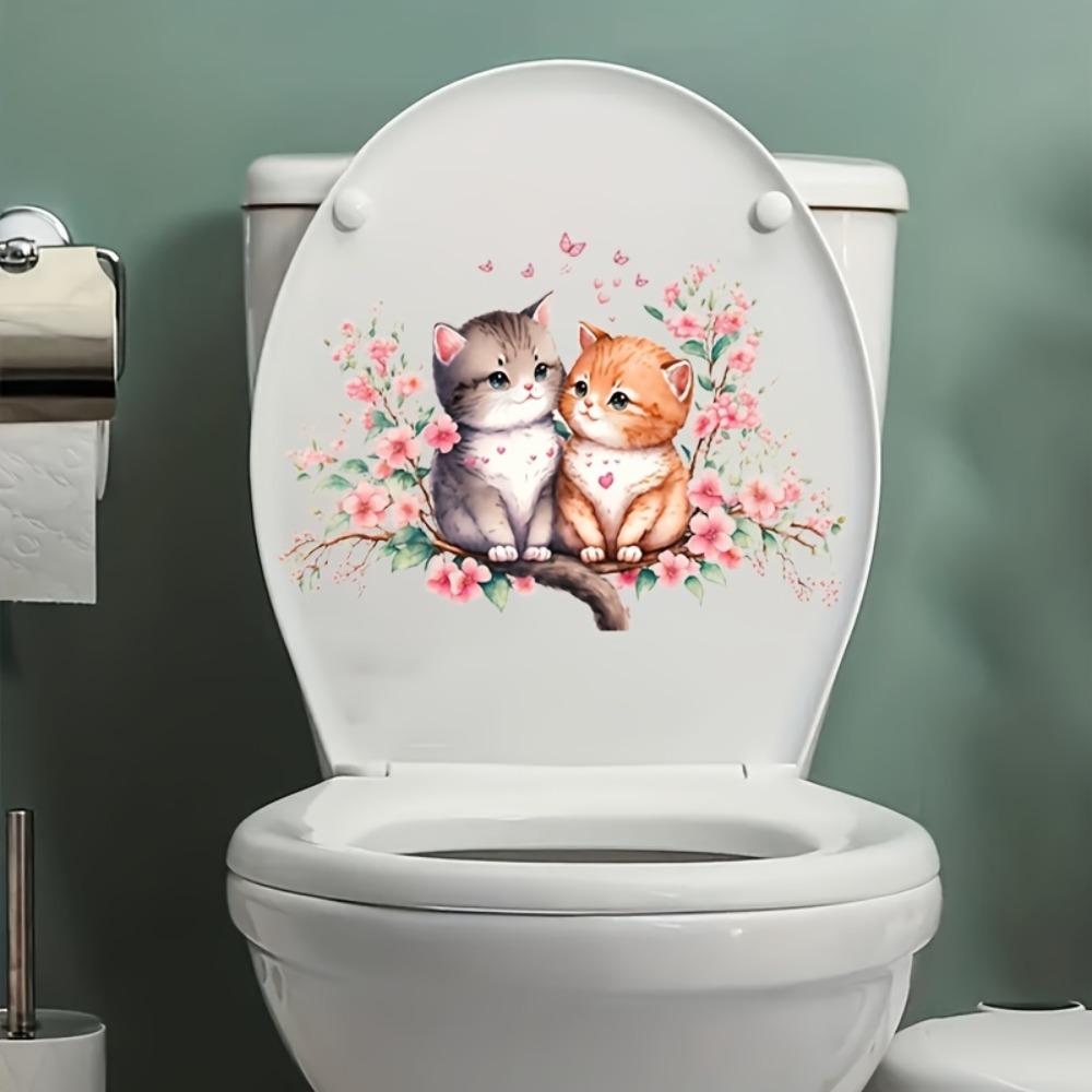 Причудливая наклейка на стену в ванной с котом — самоклеящаяся, безопасная для керамики, идеально подходит для обновления дома и класса, съемный декор Kitten
Причудливая наклейка на стену в ванной с котом — самоклеящаяся, безопасная для керамики, идеально подходит для обновления дома и класса, съемный декор Kitten
