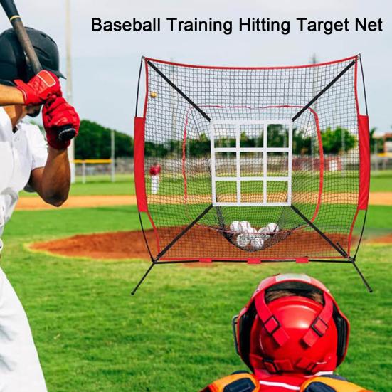 Baseball Strike Zone Target Net with Hooks Portable Softball Baseball Pitching Accuracy Training Mesh Adjustable Hitting Batting Catching Practice Net
Baseball Strike Zone Target Net with Hooks Portable Softball Baseball Pitching Accuracy Training Mesh Adjustable Hitting Batting Catching Practice Net