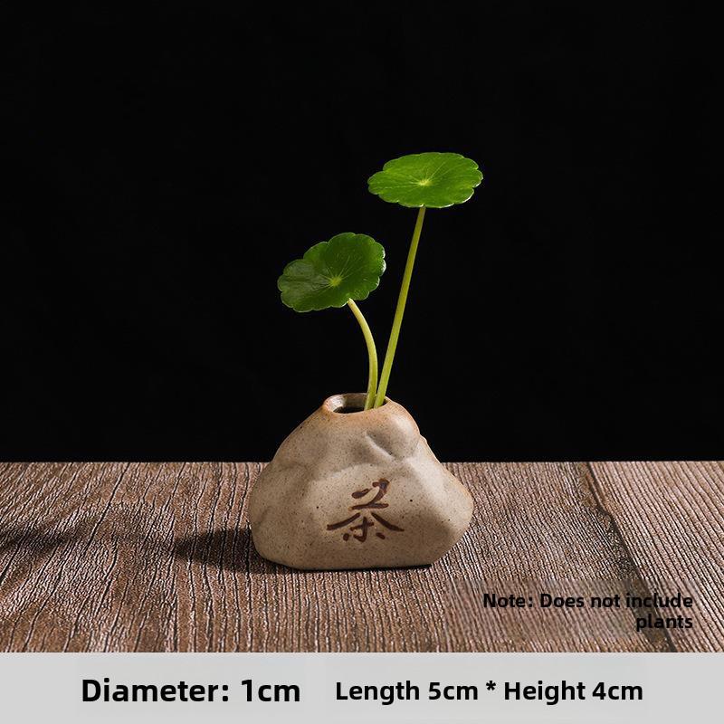 Mini Ceramic Vase with Stone-Like Finish - Chinese Zen Style Flower Pot for Hydroponic Plants, Small Flower Arrangement Decor
Mini Ceramic Vase with Stone-Like Finish - Chinese Zen Style Flower Pot for Hydroponic Plants, Small Flower Arrangement Decor