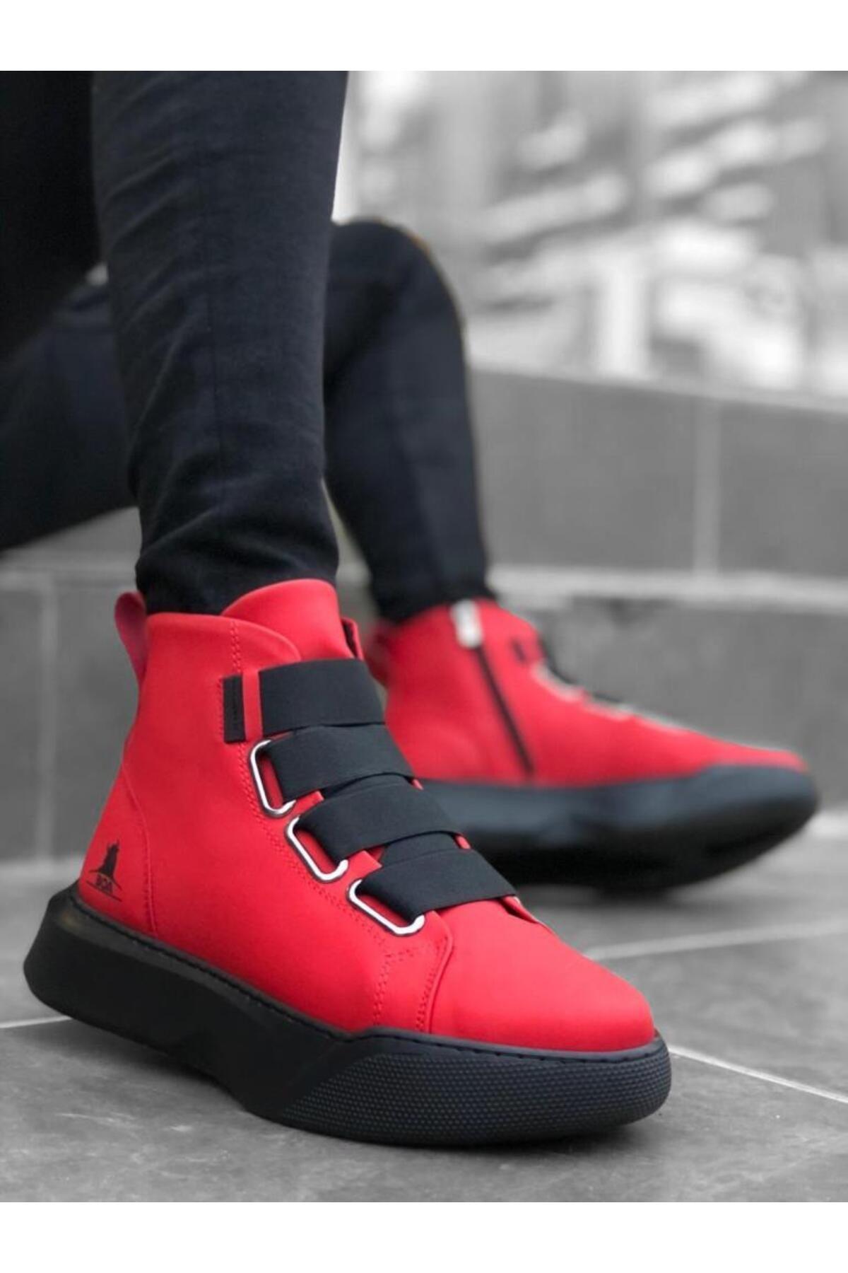Men s Fashion Flat Heeled Booties Bootie Ba Banded High Sole Red Sports Boots Shoes 40
Men s Fashion Flat Heeled Booties Bootie Ba Banded High Sole Red Sports Boots Shoes 40