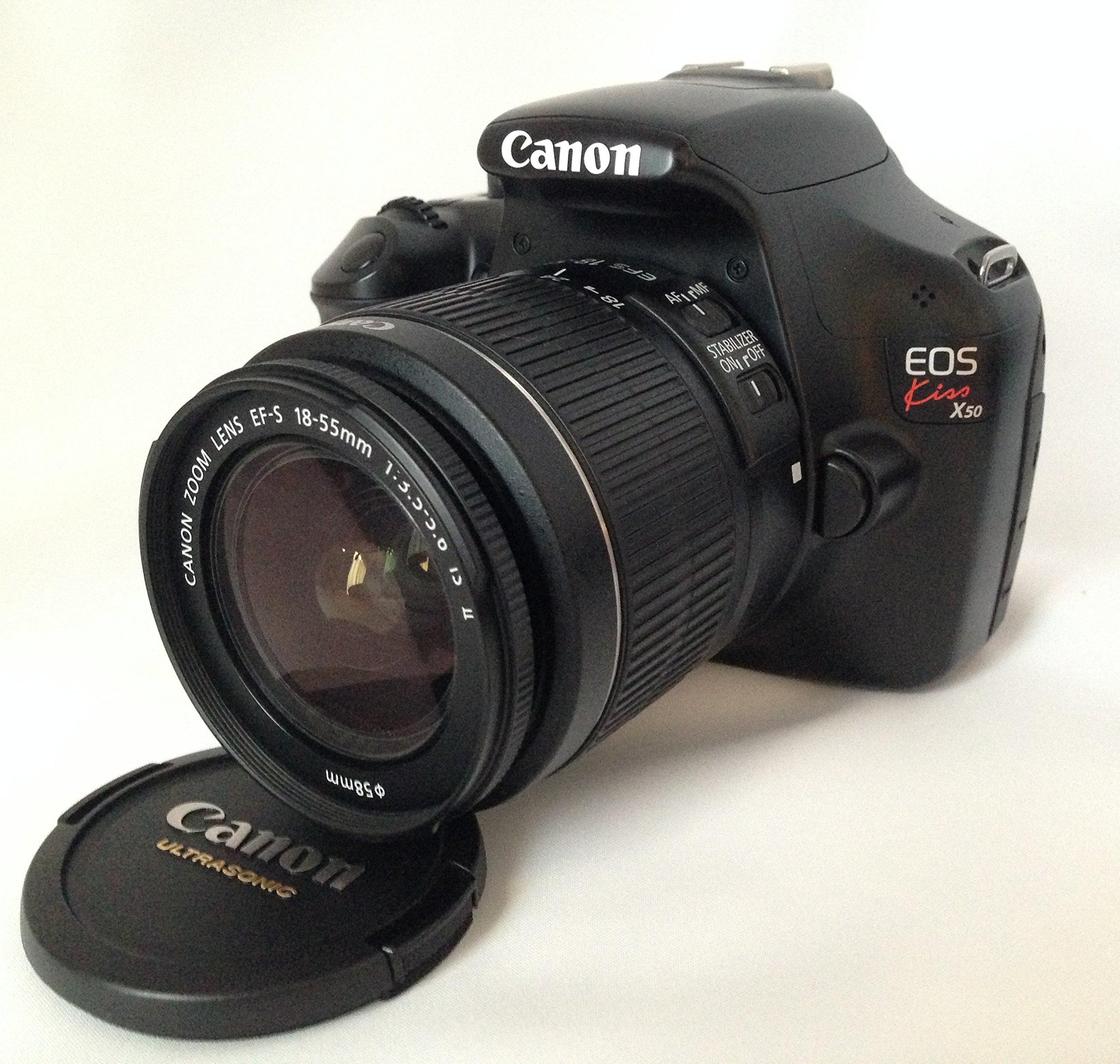 Цифрова дзеркальна камера Canon EOS Kiss X50 Lens Kit IS II Black EF-S18-55mm F3.5-5.6 KISSX50BK-1855IS2LK чорний
Цифрова дзеркальна камера Canon EOS Kiss X50 Lens Kit IS II Black EF-S18-55mm F3.5-5.6 KISSX50BK-1855IS2LK чорний