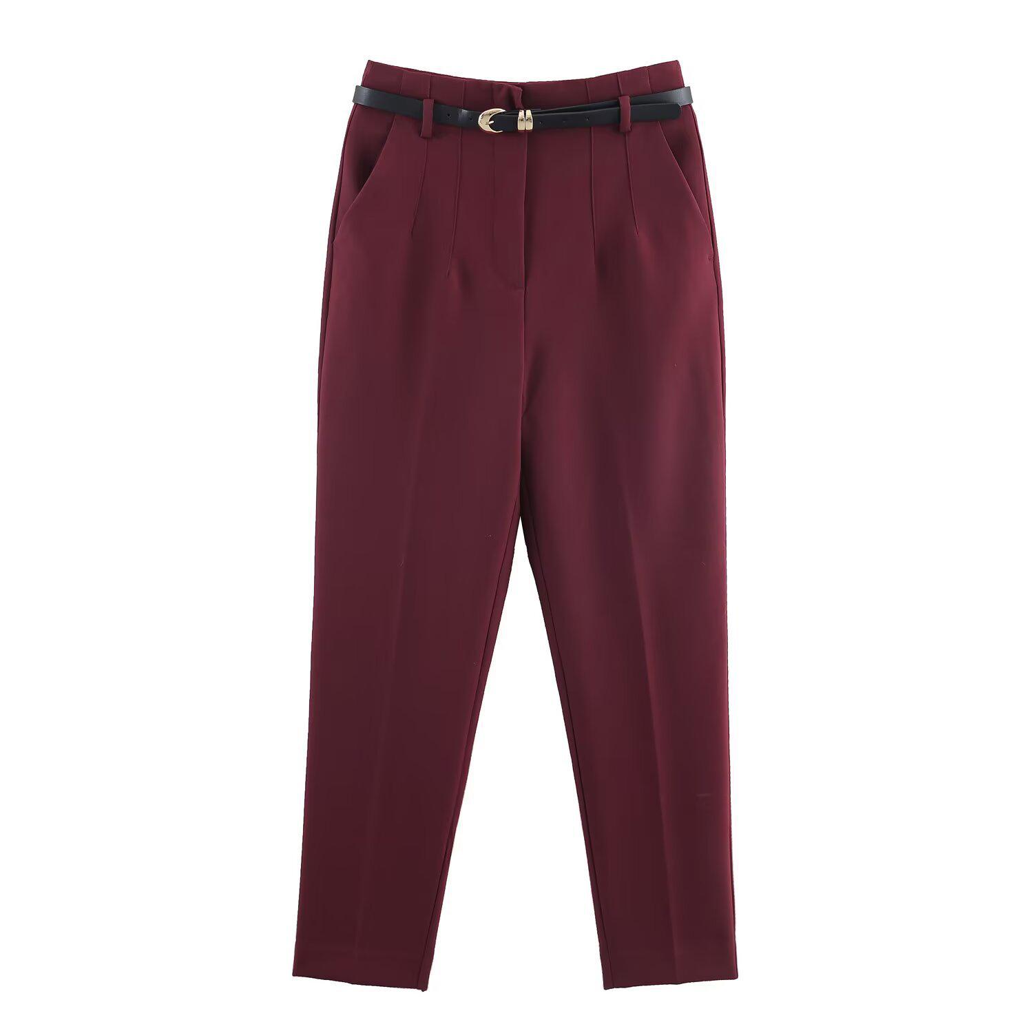 2025 Women s High Waist Slimming Belted Long Pants - European & American Style Fashion Small малиновий
2025 Women s High Waist Slimming Belted Long Pants - European & American Style Fashion Small малиновий
