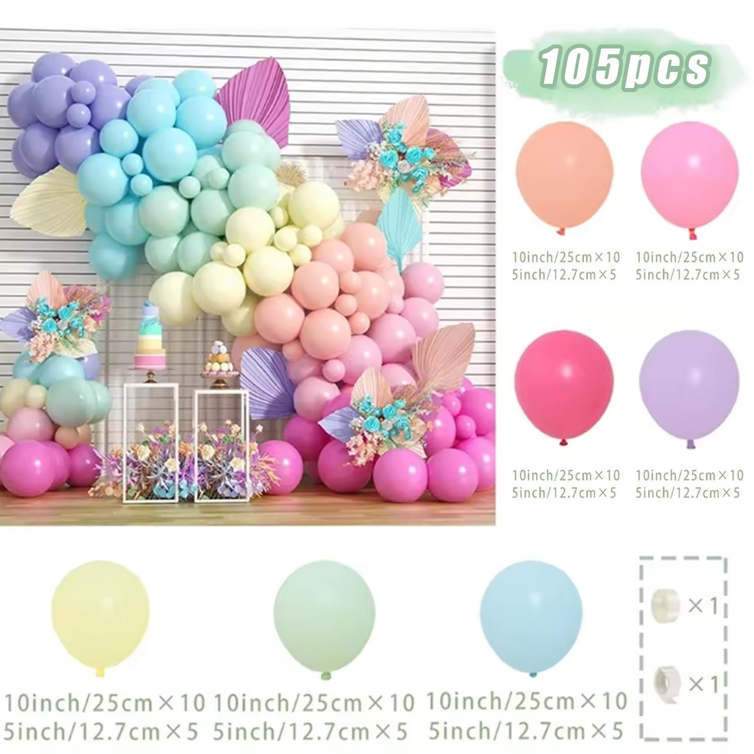 105pcs Macaroon Color Balloon Chain Balloon Arch Balloon Set, Birthday Festival Wedding Party Decoration Supplies Holiday Annive Other
105pcs Macaroon Color Balloon Chain Balloon Arch Balloon Set, Birthday Festival Wedding Party Decoration Supplies Holiday Annive Other