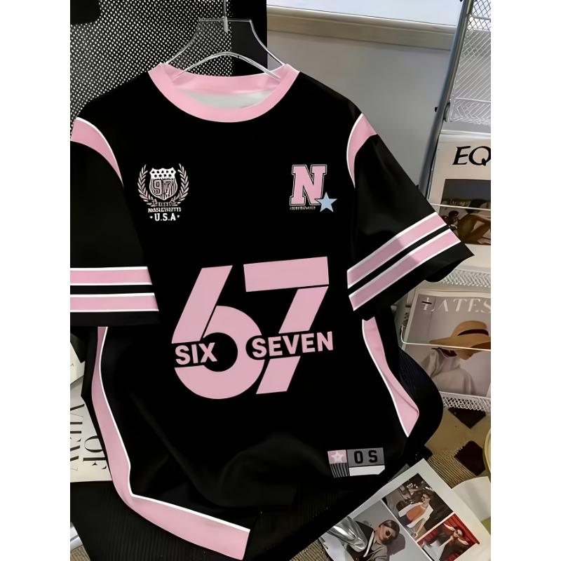 67 Hot Meme T-shirt - Football jersey style, eye-catching number letters, breathable round neck casual sportswear for men 6XL
67 Hot Meme T-shirt - Football jersey style, eye-catching number letters, breathable round neck casual sportswear for men 6XL