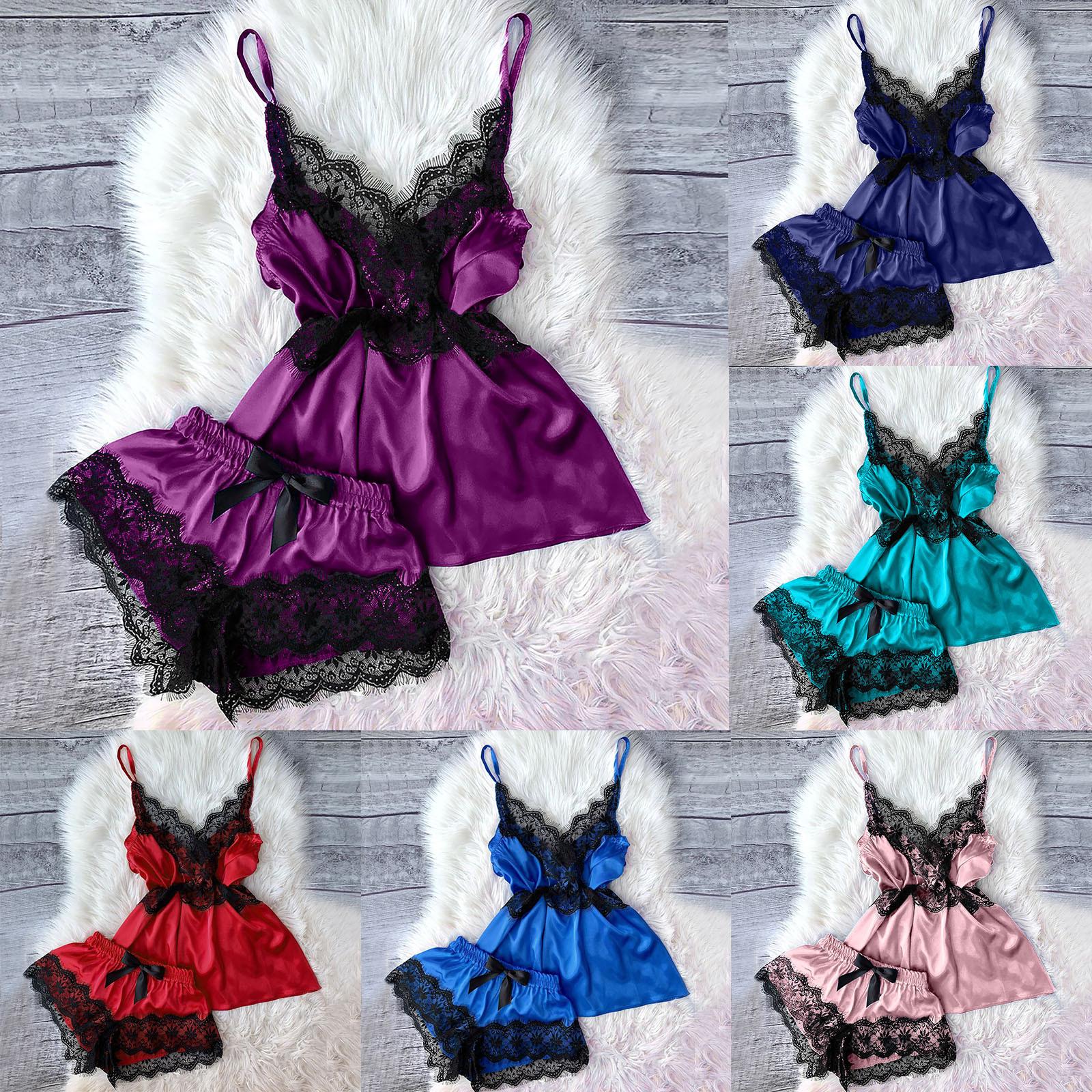 Женщины v-образным вырезом ресницы кружева сексуальные пятна камзол пижамы бантом шорты набор
Женщины v-образным вырезом ресницы кружева сексуальные пятна камзол пижамы бантом шорты набор