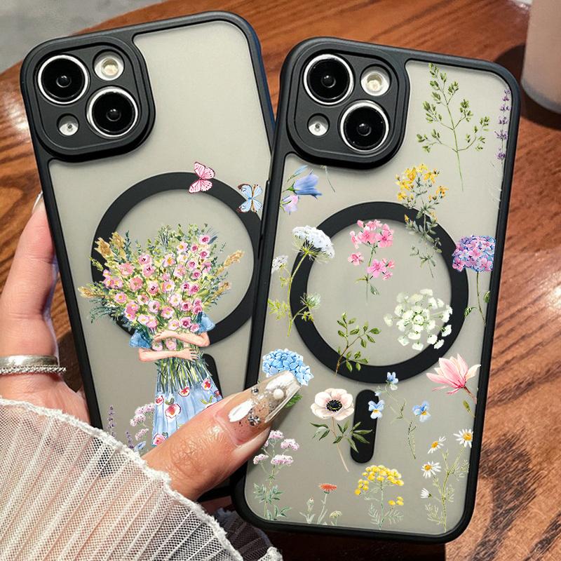 Для Magsafe Магнитный прозрачный чехол для iPhone 16 15 14 13 12 Pro Max 11 Flower противоударный мягкий край акриловый жесткий кожаный защитный чехол для линз iPhone 15
Для Magsafe Магнитный прозрачный чехол для iPhone 16 15 14 13 12 Pro Max 11 Flower противоударный мягкий край акриловый жесткий кожаный защитный чехол для линз iPhone 15