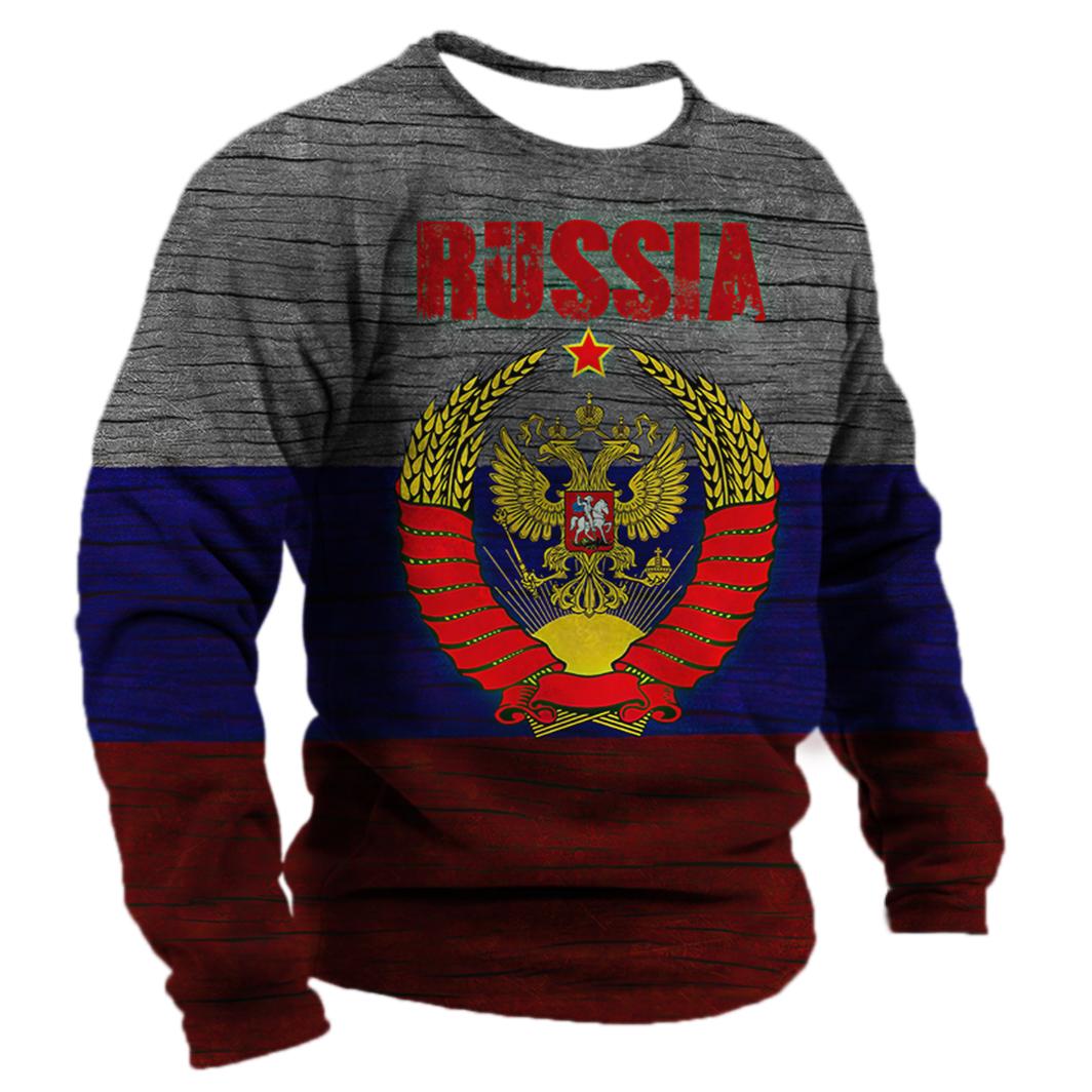 Мужские футболки с длинными рукавами и 3D принтом «Россия Медведь», весна-осень, круглый вырез, российский флаг, короткая свободная мужская одежда, уличные топы 6XL
Мужские футболки с длинными рукавами и 3D принтом «Россия Медведь», весна-осень, круглый вырез, российский флаг, короткая свободная мужская одежда, уличные топы 6XL