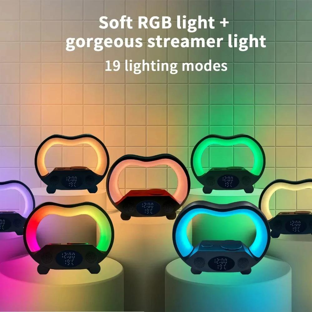 Fast Charging Station Multifunction Wireless Charger Smart Lamp Night Light and Clock Teenage розовый
Fast Charging Station Multifunction Wireless Charger Smart Lamp Night Light and Clock Teenage розовый