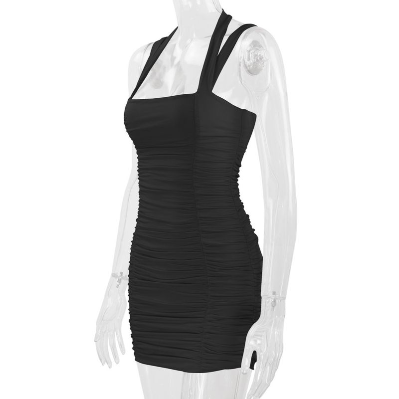 Outfitgirl American Style Sexy Tight Ruffle Hip Dress Super Flattering Backless Halter Party Skirt Black S
Outfitgirl American Style Sexy Tight Ruffle Hip Dress Super Flattering Backless Halter Party Skirt Black S