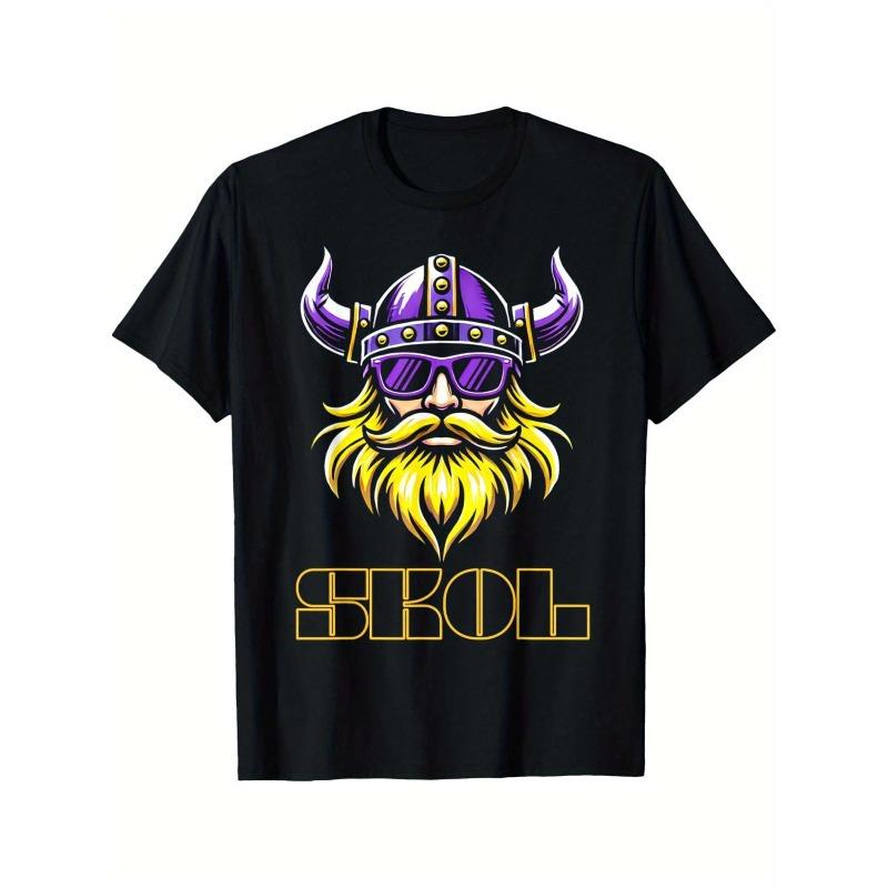 European sizes Men s Heavyweight T-Shirt - Viking Graphic Tee with Purple & Golden Viking Design, Black Crew Neck Shirt for Minnesota Sports Fans 4XL чорний
European sizes Men s Heavyweight T-Shirt - Viking Graphic Tee with Purple & Golden Viking Design, Black Crew Neck Shirt for Minnesota Sports Fans 4XL чорний