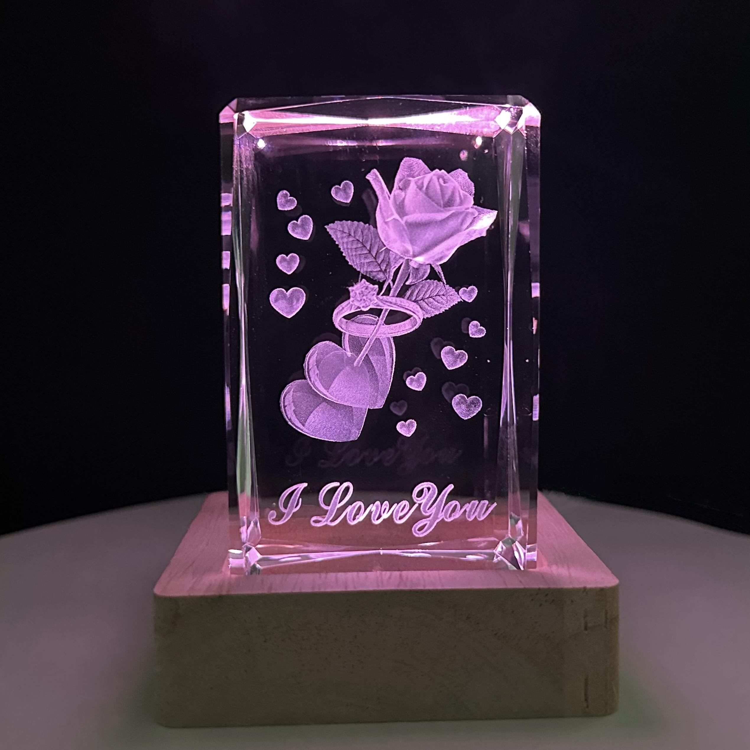 Diamond Rose Gift Crystal LED Night Light Strip Base, Glass Decorative Gift, Suitable for Bedroom, Living Room, Birthday, Mother Diamond Rose
Diamond Rose Gift Crystal LED Night Light Strip Base, Glass Decorative Gift, Suitable for Bedroom, Living Room, Birthday, Mother Diamond Rose