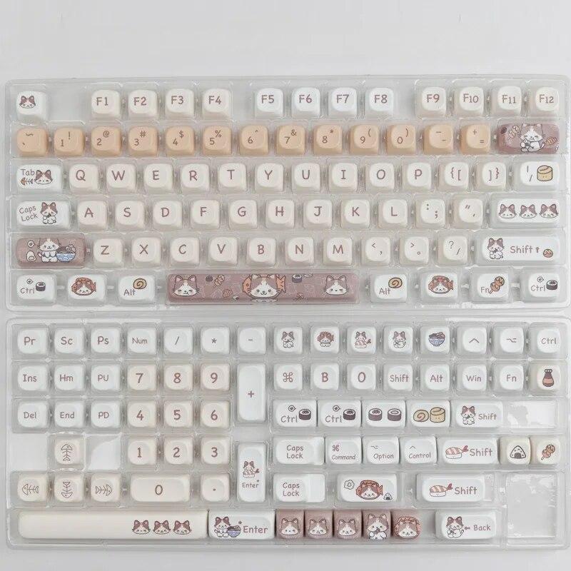 1 комплект GMK 142 клавиш Meow Eats японская еда MOA профильная колпачок для ключей MAC квадратная термосублимационная механическая клавиатура колпачки
1 комплект GMK 142 клавиш Meow Eats японская еда MOA профильная колпачок для ключей MAC квадратная термосублимационная механическая клавиатура колпачки