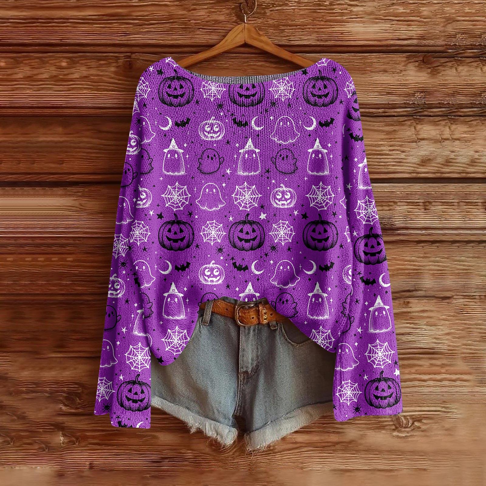 Жіночий модний светр з довгим рукавом та принтом на Хелловін M
Жіночий модний светр з довгим рукавом та принтом на Хелловін M