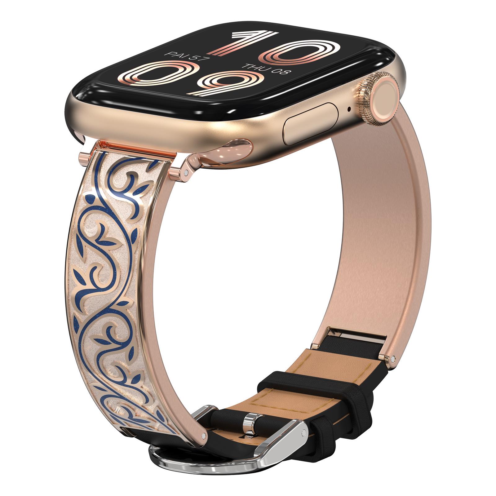 Luxury Apple Watch Metal & Genuine Leather Straps - High-End Fashion Accessory 38/40/41mm рожевий колір золота
Luxury Apple Watch Metal & Genuine Leather Straps - High-End Fashion Accessory 38/40/41mm рожевий колір золота