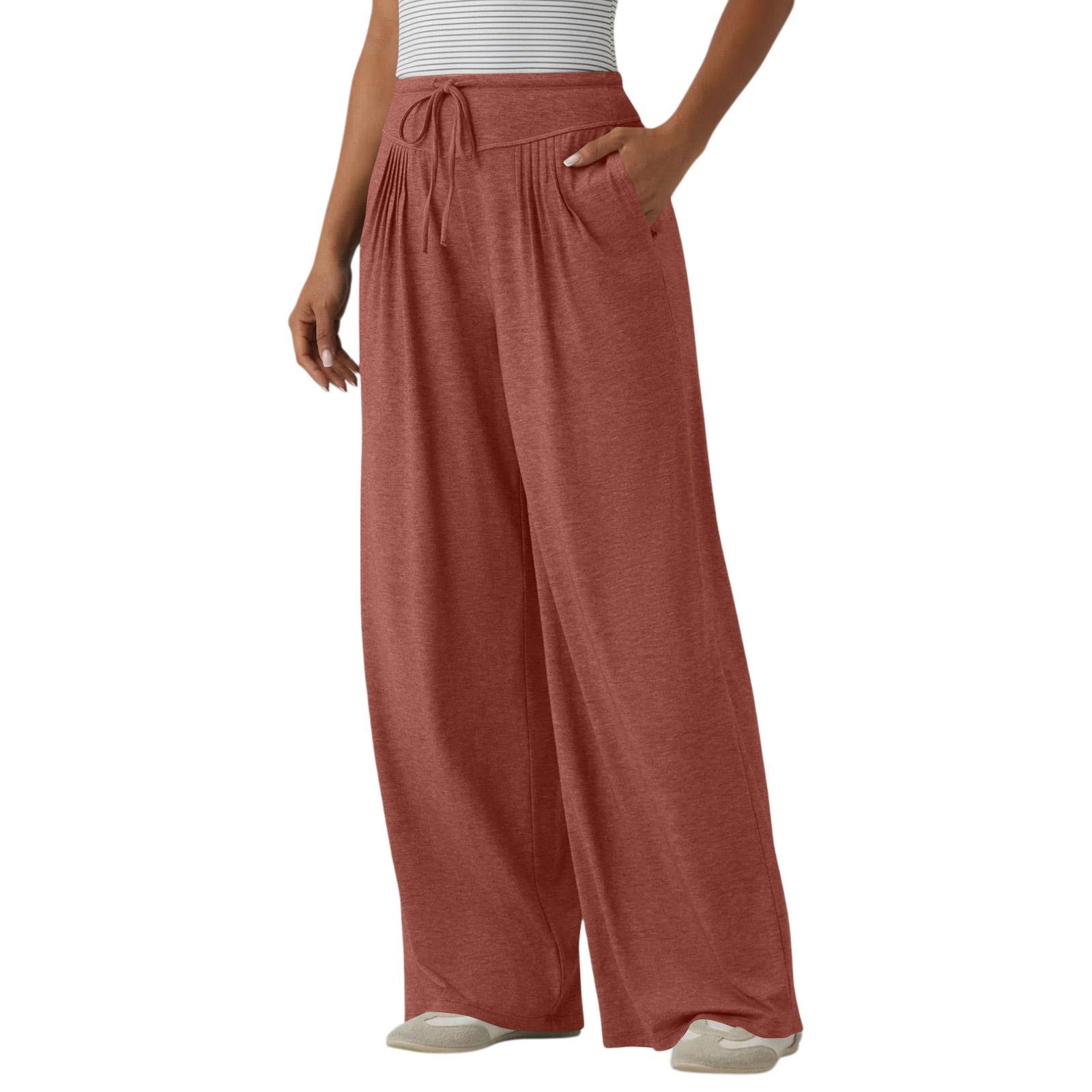 Women High Waist Drawstring Pants Casual Loose Fit Wrinkled Trousers with Pockets Elastic Waistband Comfortable Fit XL Кіновар
Women High Waist Drawstring Pants Casual Loose Fit Wrinkled Trousers with Pockets Elastic Waistband Comfortable Fit XL Кіновар