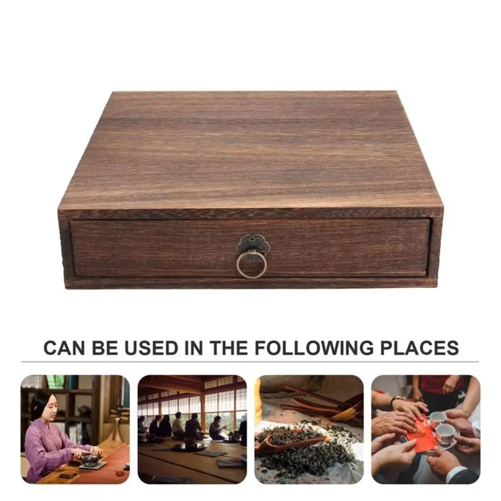 Drawer/Flip Type Retro Lockable Storage Box Dust-Proof Jewelry Case Gift Treasure Chest Pu Er Tea Clamshell-type
Drawer/Flip Type Retro Lockable Storage Box Dust-Proof Jewelry Case Gift Treasure Chest Pu Er Tea Clamshell-type